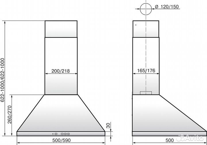 Elikor Вента 50Н-430-П3Л нержавеющая сталь