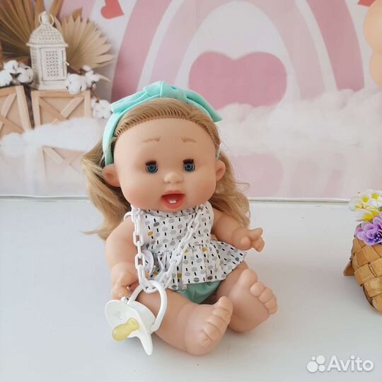 Кукла пупс Испанский. Ванильный. 26см