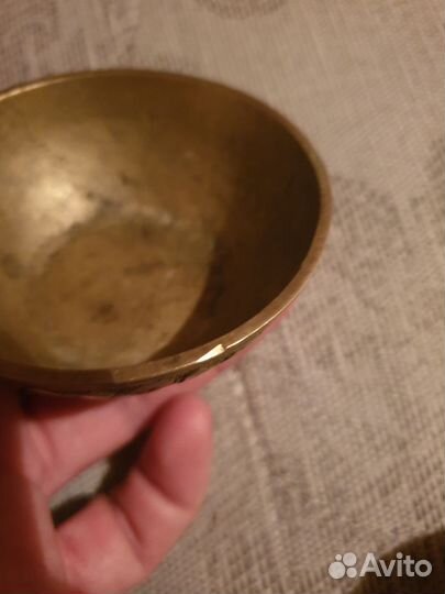 Вазочка латунь