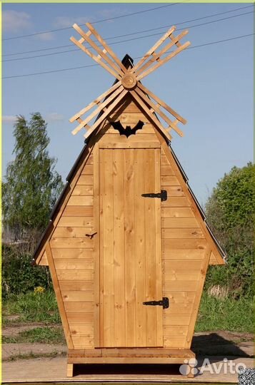 Дачный туалет деревянный ELE1001