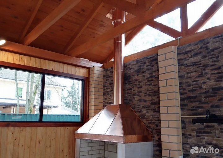 Зонт вытяжной и вентиляционная система