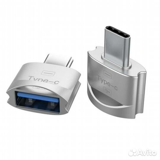 Переходник OTG (штекер type-C - гнездо USB)