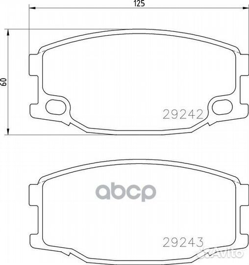 Колодки тормозные дисковые Strong Ceramic пер