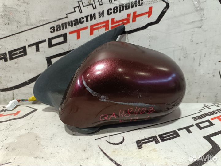 Зеркало nissan march micra AK12 BK12 BNK12 K12 YK12 5 контактов левое 96302CT41B вишневый, NAB QA484