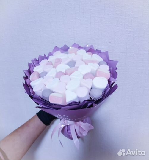 Сладкие букеты из зефира