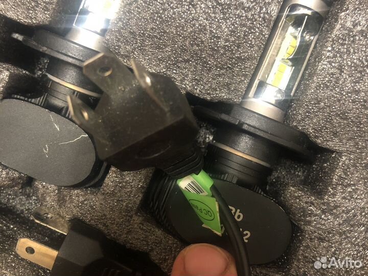 Led лампы s1 400LM H4со встроенным радиатором