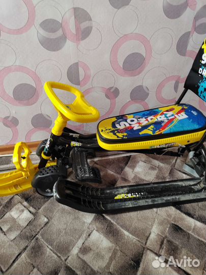 Снегокат с колесами бу