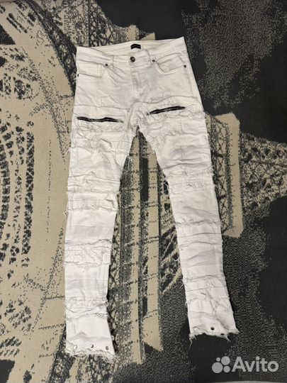 Джинсы emanuel drugon white