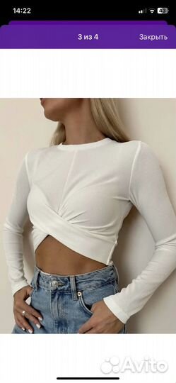 Топ с длинным рукавом
