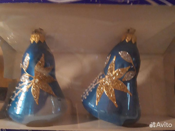 Новогодние игрушки новые стекло