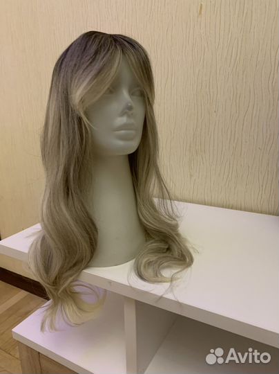 Парик мелирование блонд на сетке