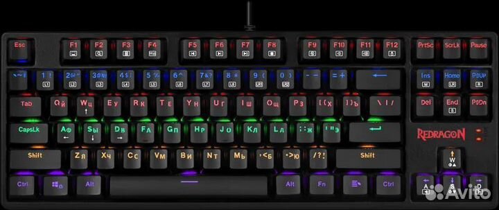 Игровая механическая клавиатура и мышь коврик