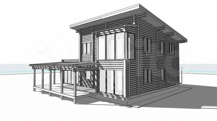 Коттедж 383 м² на участке 8 сот.