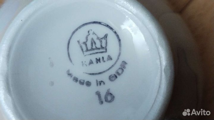 Чайные пары тарелки ГДР Мадонна