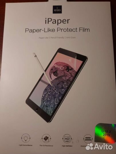 Защитная пленка с эффектом бумаги wiwu iPad 10.2