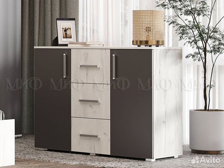 Комод 2 двери 3 ящика Фиеста New