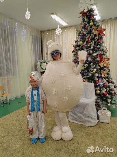 Костюм снеговика 116 для мальчика