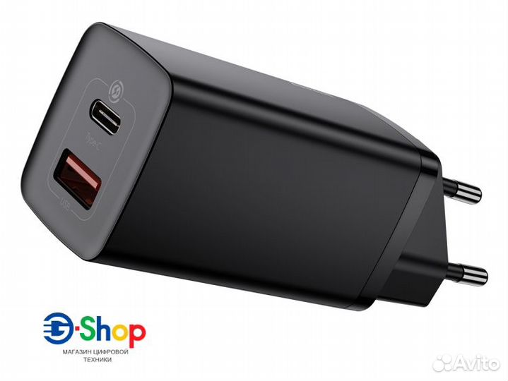 Сетевое зарядное Baseus 65W GaN Lite PD3.0 QC4.0