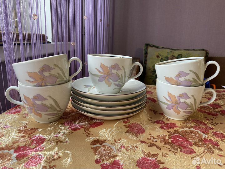 Сервиз чайный кольдиц фарфор из гдр