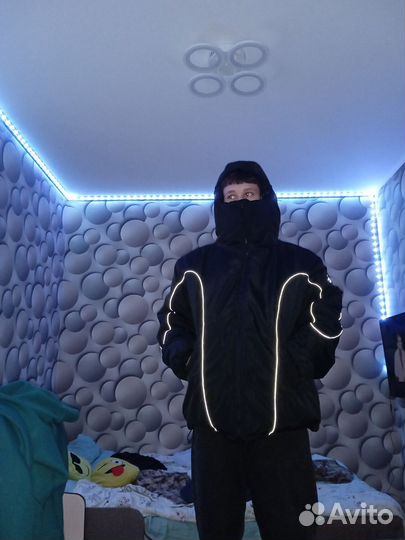 Пуховик civil black winter