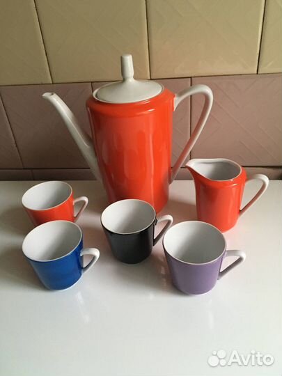 Кофейный сервиз GDR Kahla 60гг