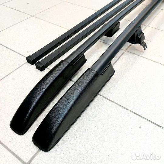 Рейлинги Нива Шевроле, Трэвел с багажником чёрные