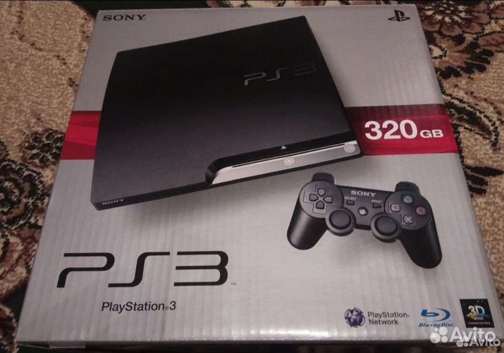Игровая приставка ps3 super slim прошитая