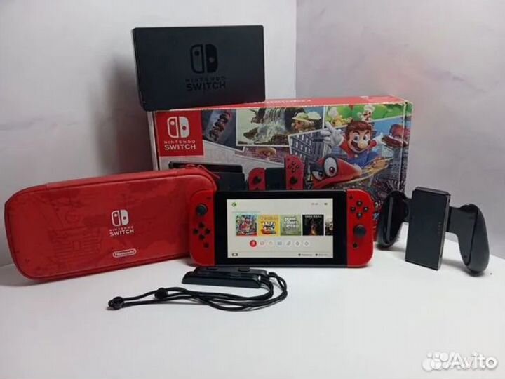 Прошитая Nintendo Switch 64Gb+игры