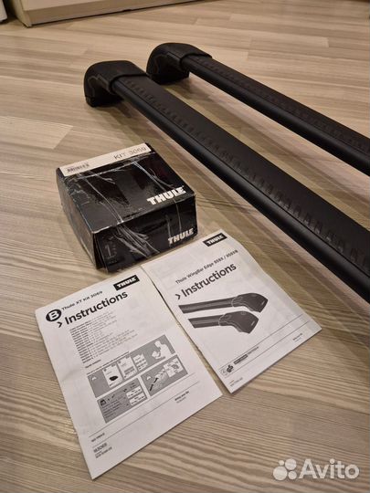 Поперечные дуги Thule wing bar black 9595+kit 3069