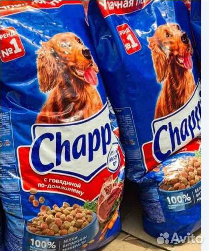 Сухой корм для собак Chappi Сытный мясной обед, Го