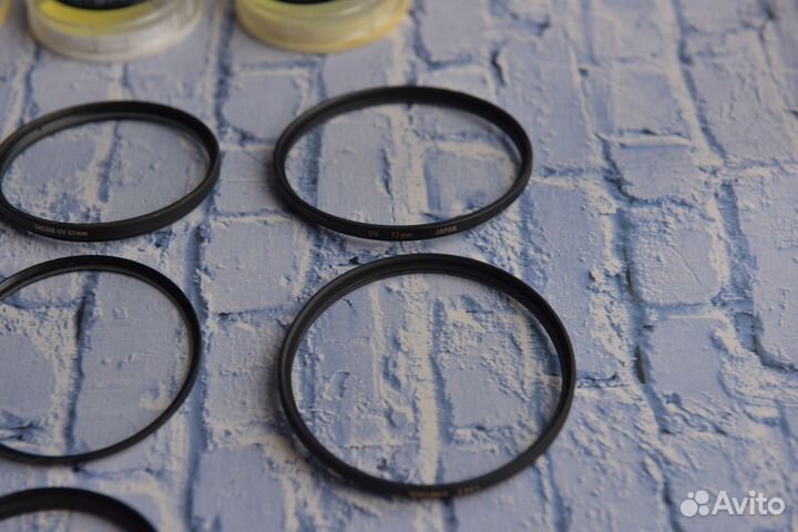 Фильтры на объективы разные по диаметру и применен