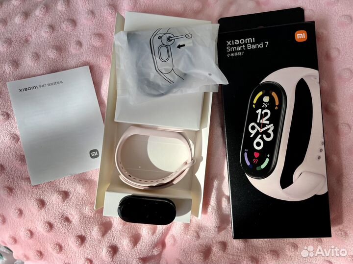 Умный браслет Xiaomi Mi Smart Band 7, розовый
