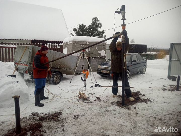 Свайно винтовой фундамент под ключ