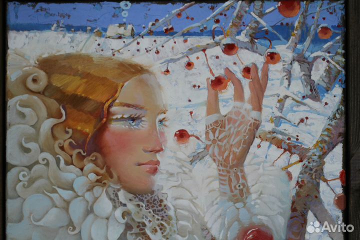 Картина Зимняя Вишня. Тарасова Евгения