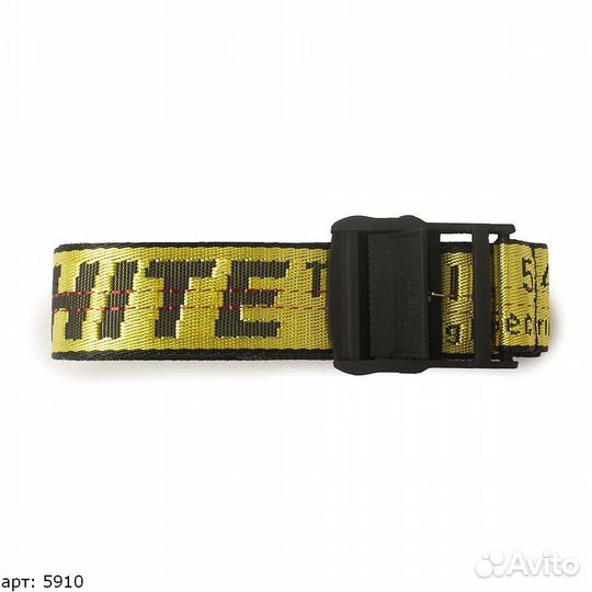 Off white ремень желтый