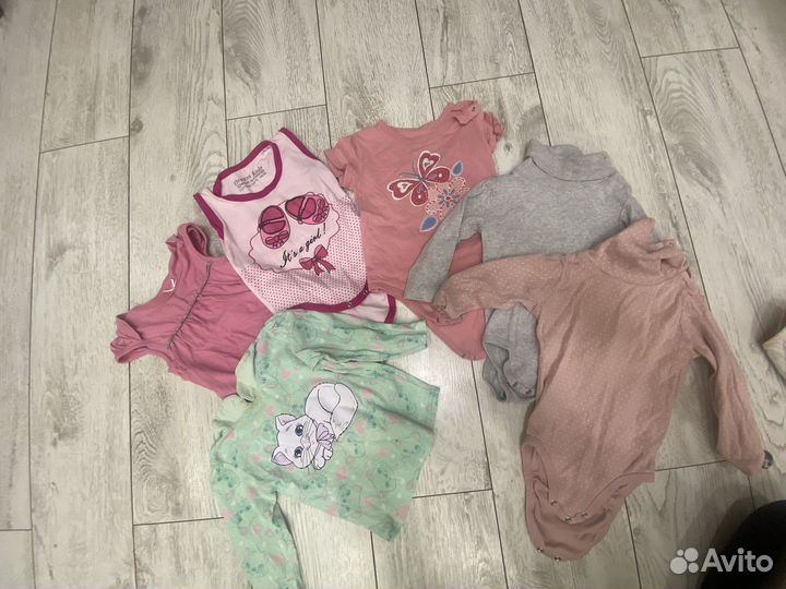 Вещи пакетом 80-86 на девочку