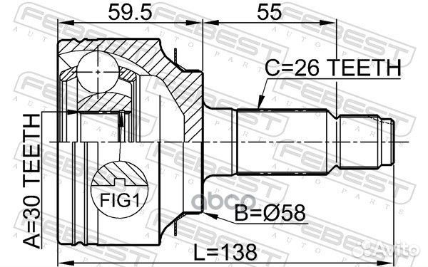 Шрус / honda civic 4D FD1 JP / шрус наружный