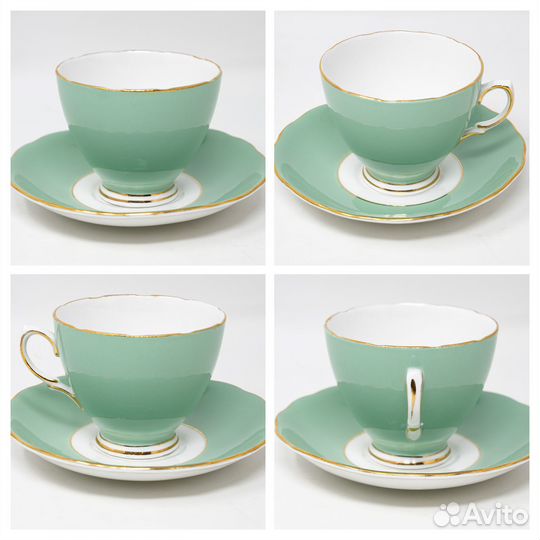 Чайная пара Колкло, шалфей, Англия