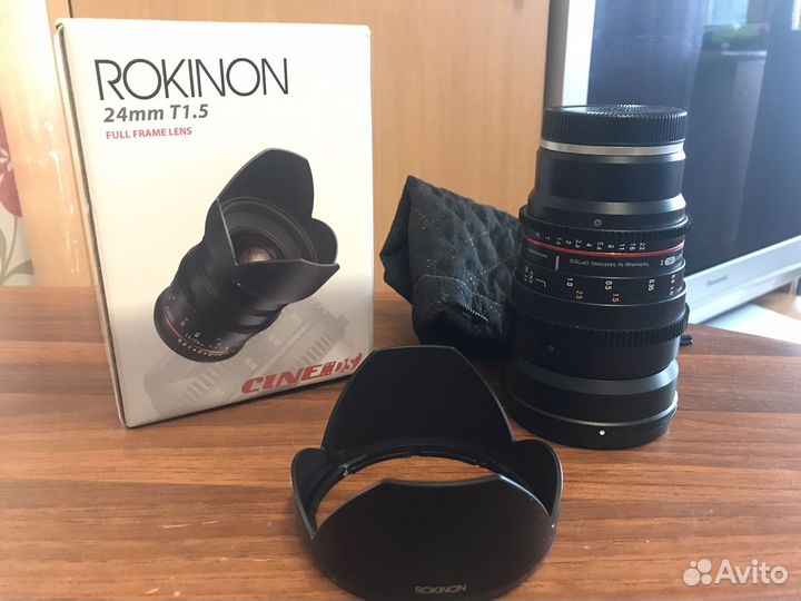 Rokinon (samyang) 24mm 1.5t sony