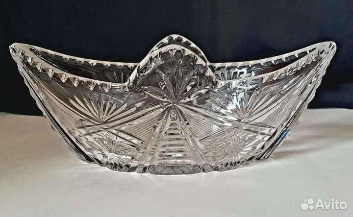 Ваза салатник хрустальная СССР