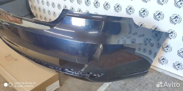 Бампер задний VW Polo Sedan 5 рестайлинг Синий