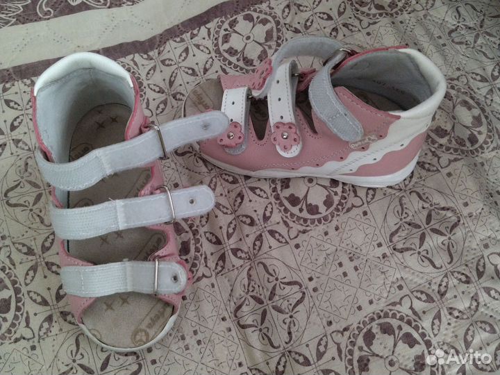 Босоножки для девочки, ортопедические кожа