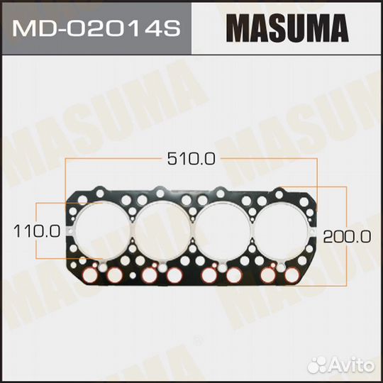 Прокладка гбц Masuma MD-02014S