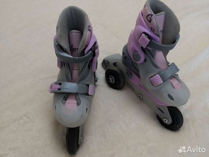 Роликовые коньки детские раздвижные