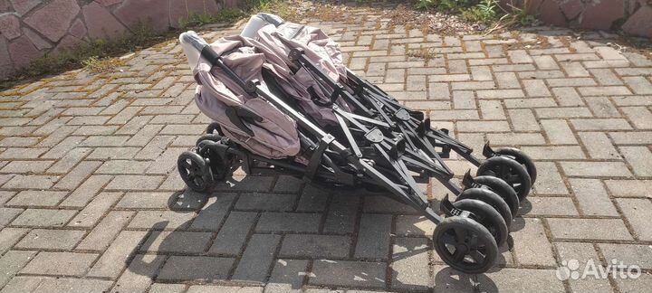 Новая коляска для двойни Mobility One бежевая