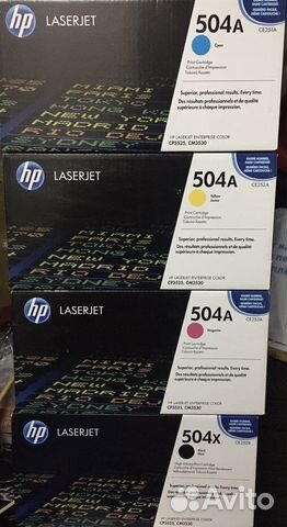 Картриджи hp 504