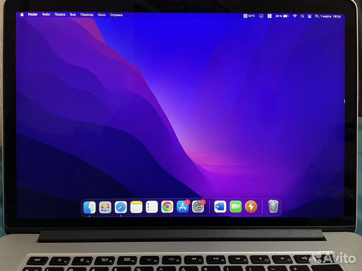 MacBook Pro 15 Retina (2015), Core i7, RAM 16 гб
