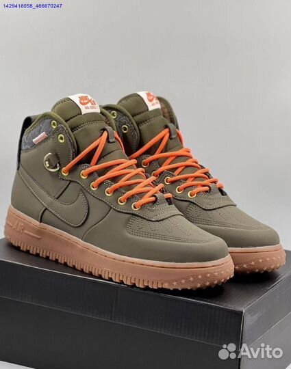 Кроссовки Nike Air Force 1 Duckboot (с мехом) (Арт.93830)