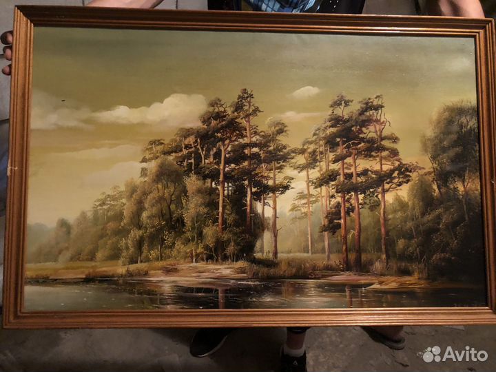 Картина маслом на холсте пейзаж большая