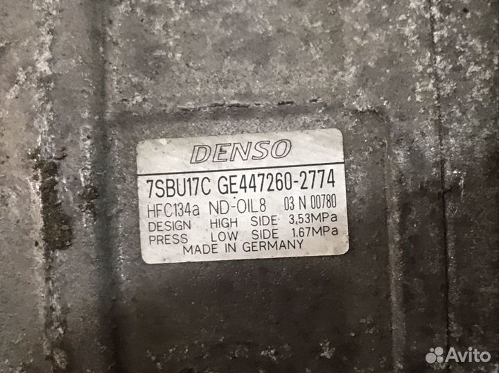 Компрессор кондиционера BMW F01 F02 750 N63